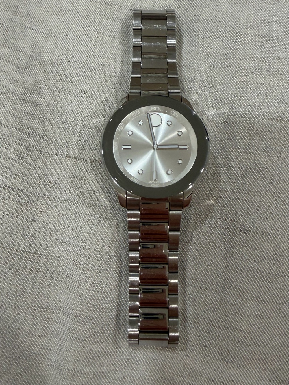 Movado Silver Stainless Steel Women's Bracelet Watch